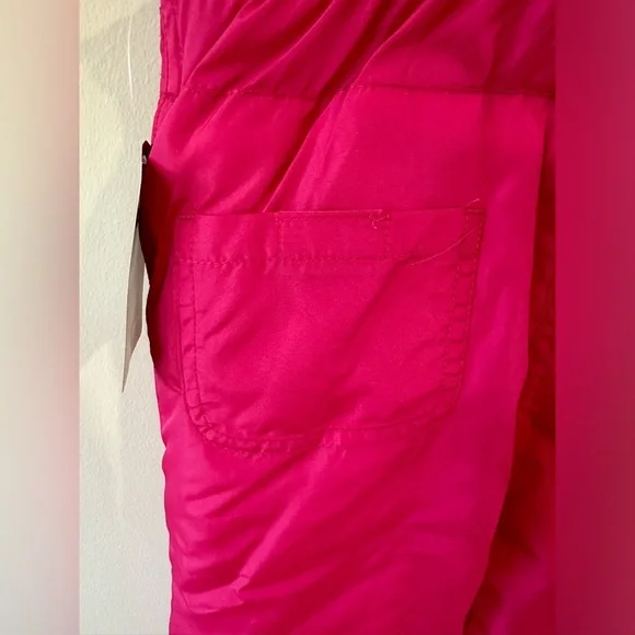 Thereabouts Toddler Girls Cheerful Pink Snow Bibs NWT Size 2T - Picture 2 of 9